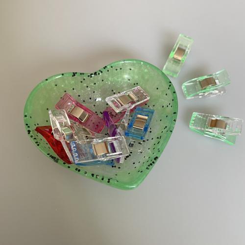 Handmade kleine Herzschale Kiwi (Ü) inklusive Wonderclips - Kopie