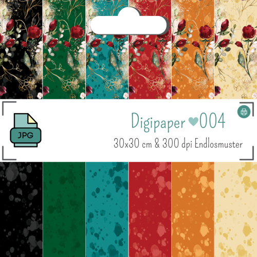 Digipaperset 004 Floral Dream